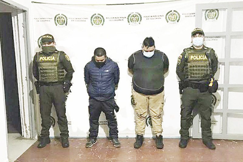 Tres hombres de 21, 22 y 24 años de edad fueron capturados por porte ilegal de armas en el municipio de Cuaspud.