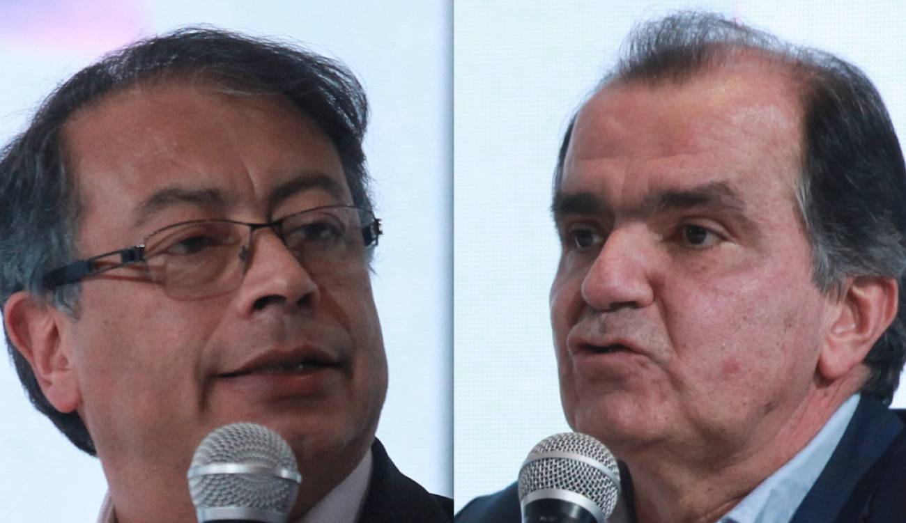 Gustavo Petro y Óscar Iván Zuluaga.
