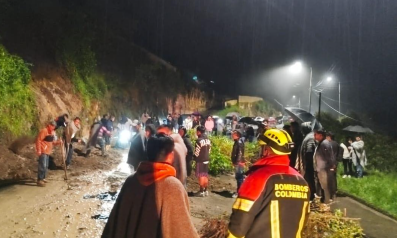 Derrumbe en Las Lajas