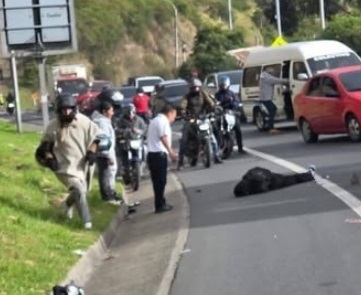 El motociclista, un menor de aproximadamente 17 años, sufrió un trauma craneoencefálico como consecuencia del impacto.