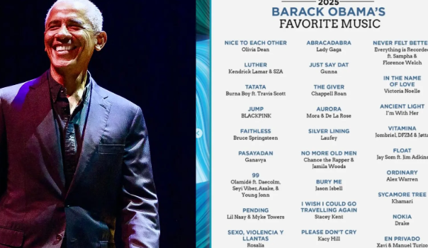 Dos colombianos aparecen en la lista de canciones más escuchadas por Barack Obama en 2025