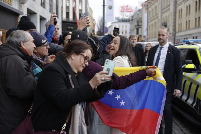 Maria Corina Macahdo- Oslo- Maduro- Premio Nobel de Paz- 17DIC-