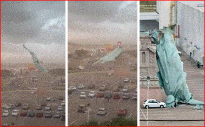 Estatua de la Libertad- EEUU- RÉPLICA- Guaíba- Rio Grande do Sul,- 15Dic-