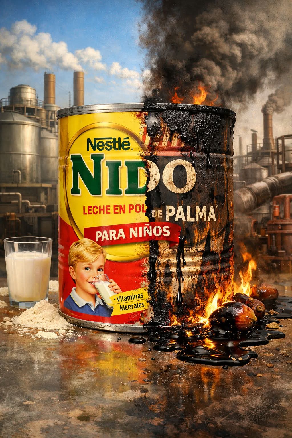 Las fórmulas infantiles como Nestlé Nido se presentan como sustituto de la leche materna