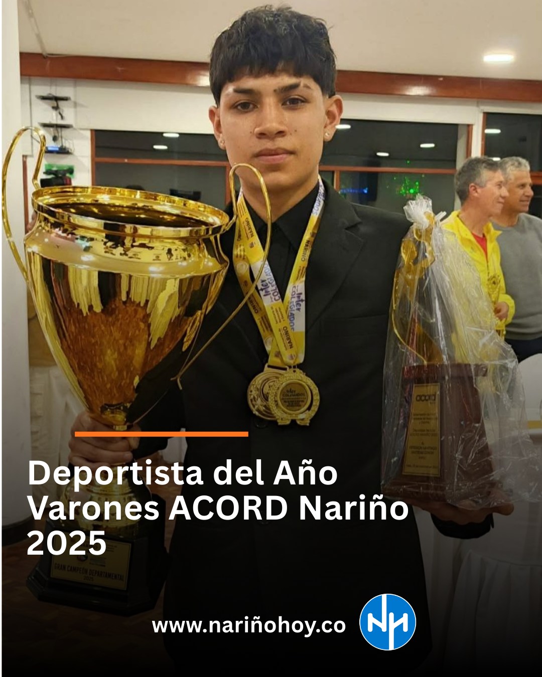 Jefferson Bastidas elegido deportista del año en Nariño