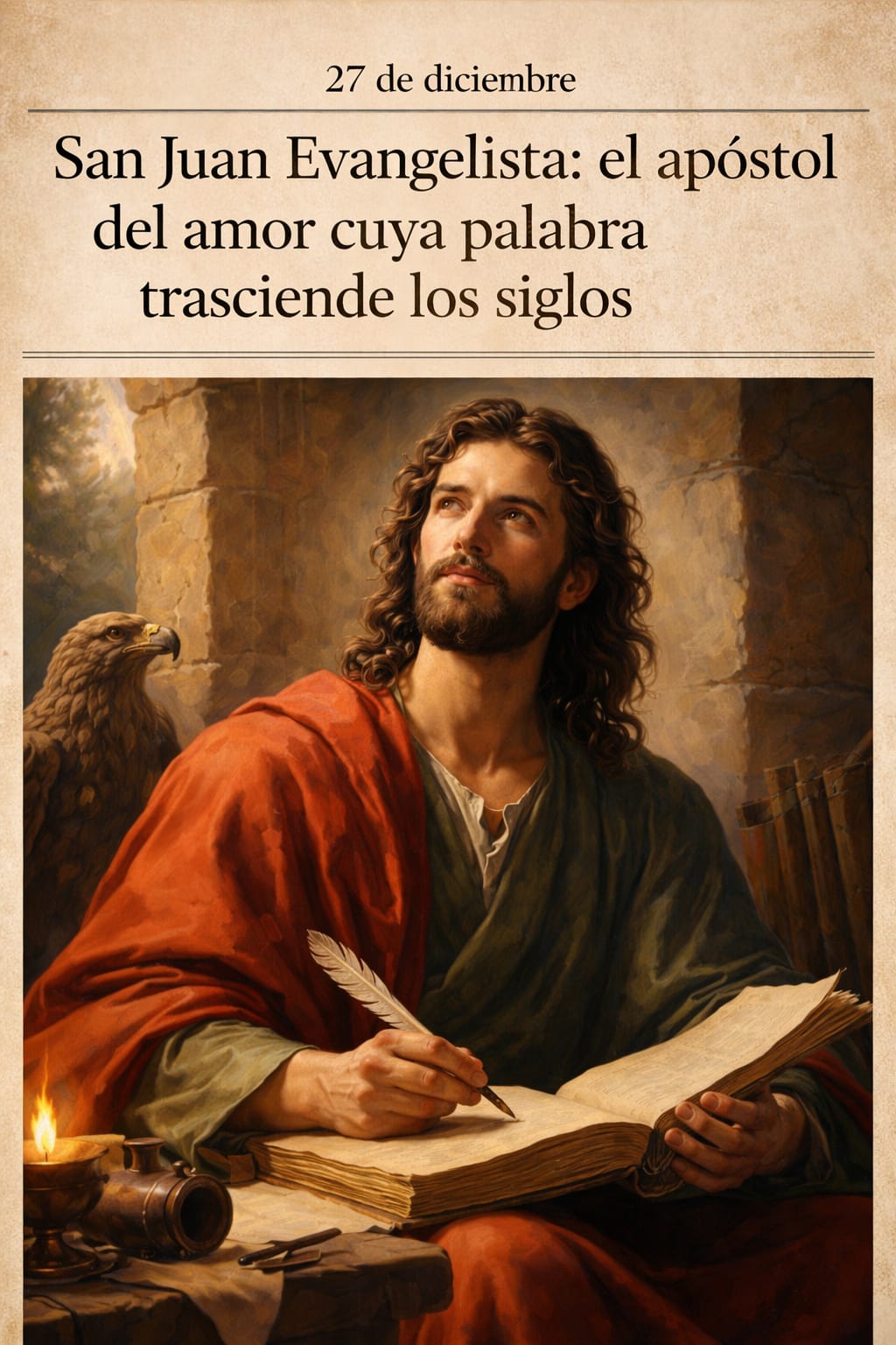 San Juan Evangelista: el apóstol del amor cuya palabra trasciende los siglos