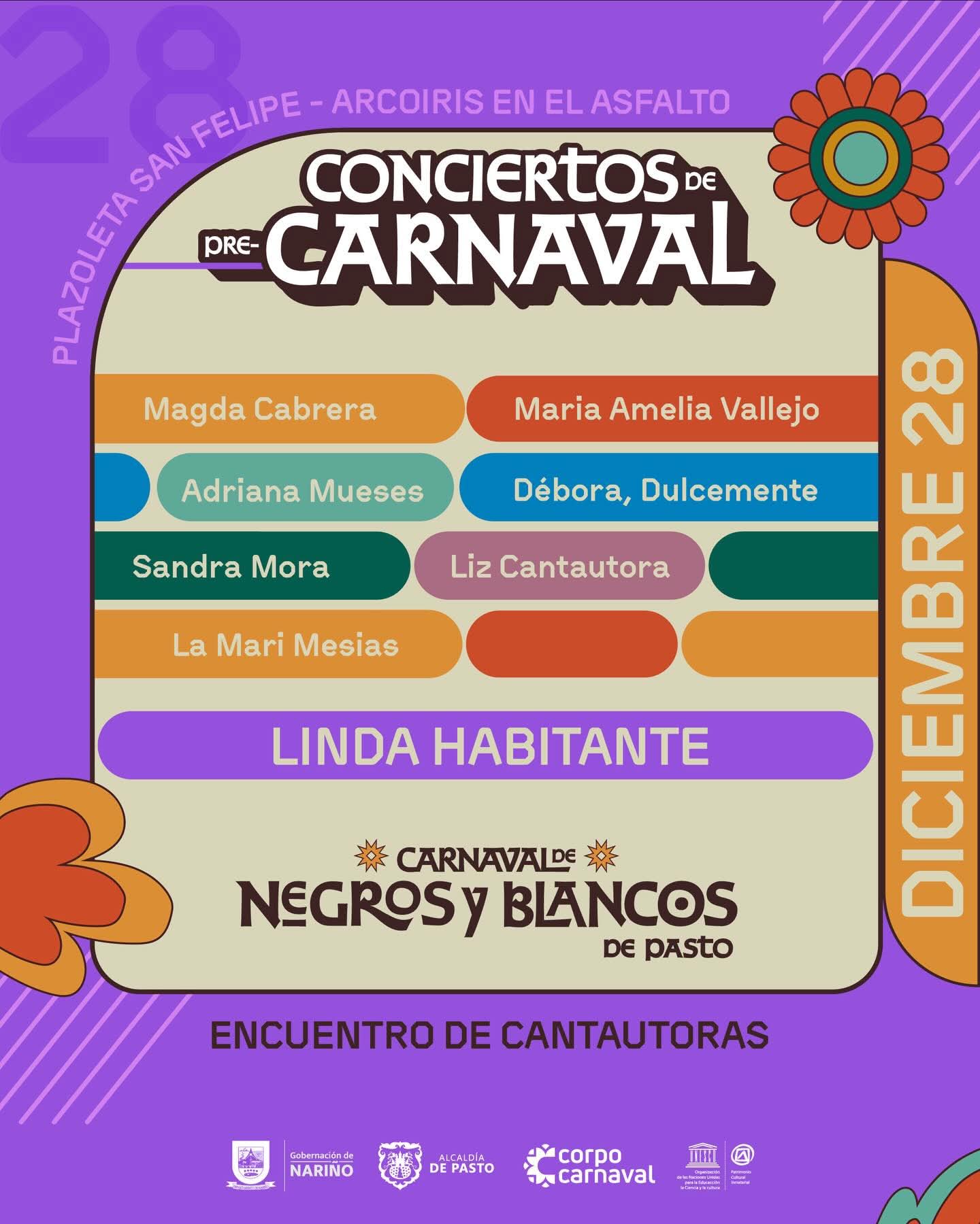 Pasto vive el 28 de diciembre con deporte, territorio y música en la antesala del Carnaval