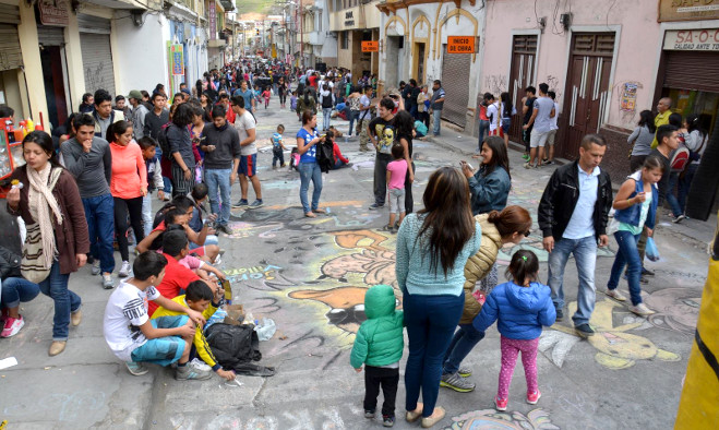 Arcoíris sobre el asfalto llamó la atención en Pasto este 28 de diciembre