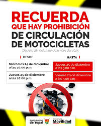 Restricción estricta de Motocicletas (Decreto 289 de 2025)