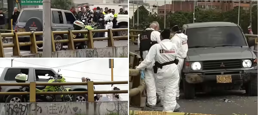 Camioneta gris vinculada a tiroteo en Bogotá: rastros de robos y persecución policial