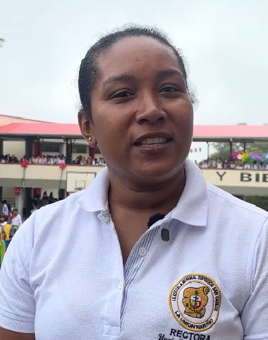 Yunis Caicedo, rectora.