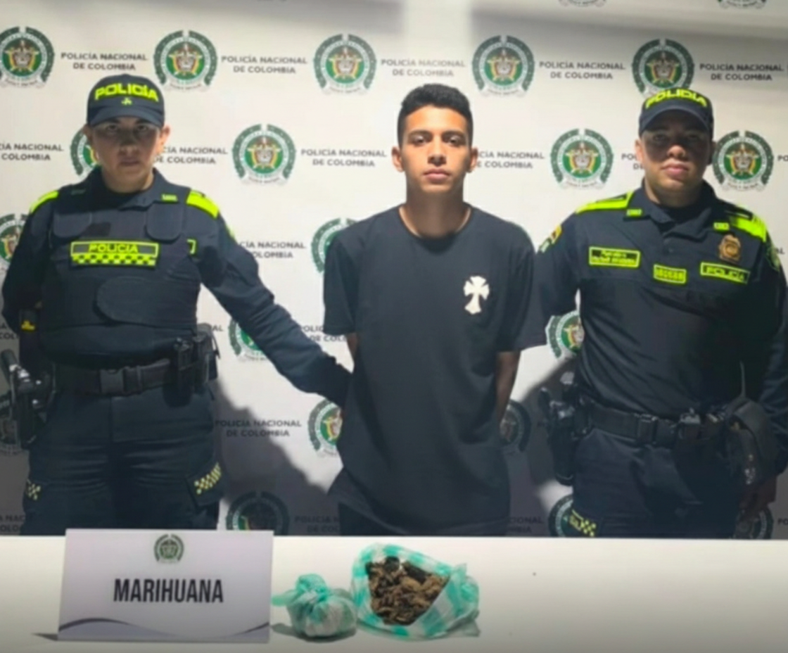 Detenido por llevar marihuana