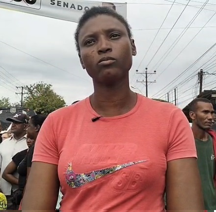 Jéssica Dajome, representante.