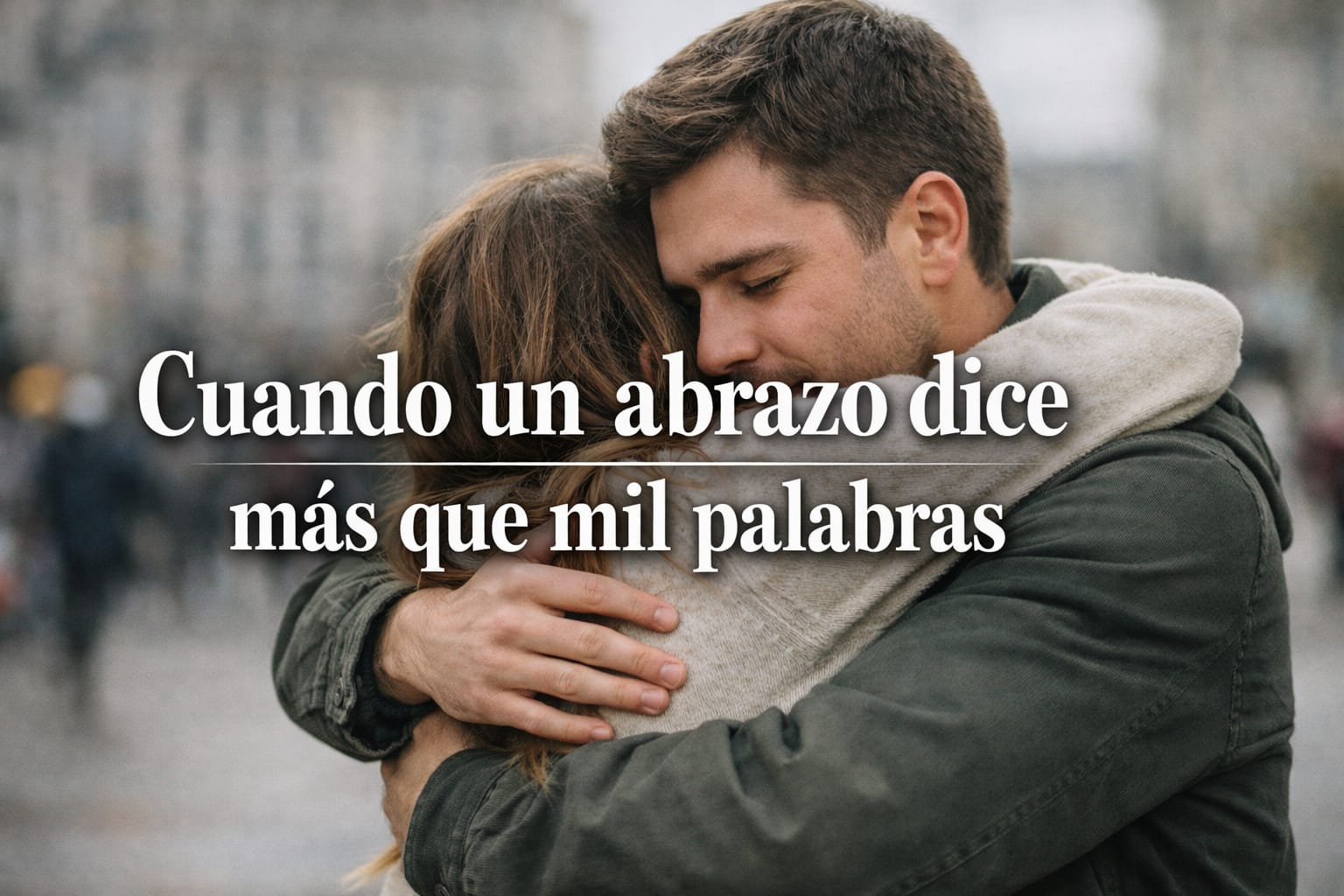 El abrazo es un lenguaje universal que no necesita traducción.