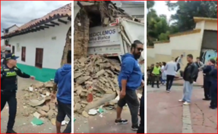 Accidente- caro basura- Candelaria- Bogotá- 17Feb-