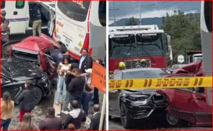 Autopistas Norte- Bogotá- Calle 187- accidente- Bomberos Bogotá- 24feb-