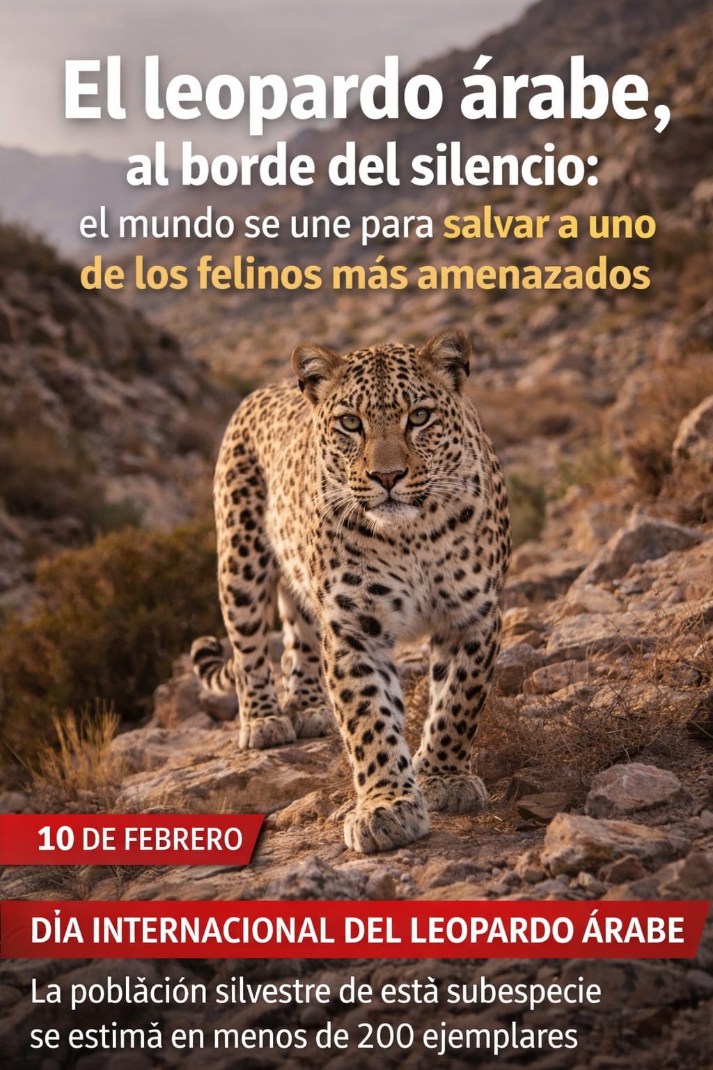 Menos de 200 ejemplares nos recuerdan que la extinción no es una amenaza futura, es una realidad presente.