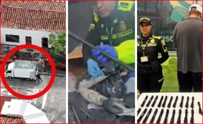 Policia- armas- Incautación- Fiscalía- Palmira- Valle del Cauca- armas- 14feb- Policía Fiscal y Aduanera.-