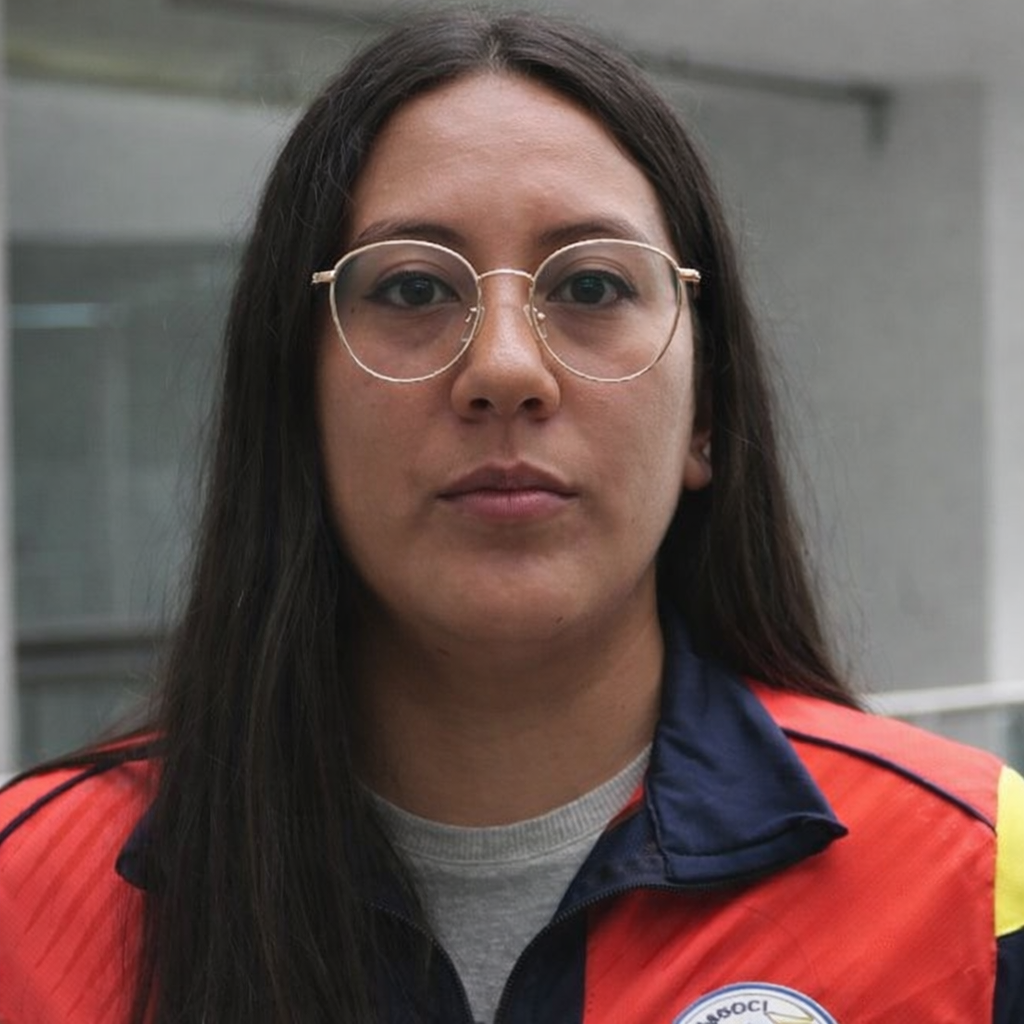 María Coral, integrante.