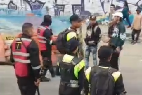 Agresión sobre guardias de Transmilenio en Bogotá