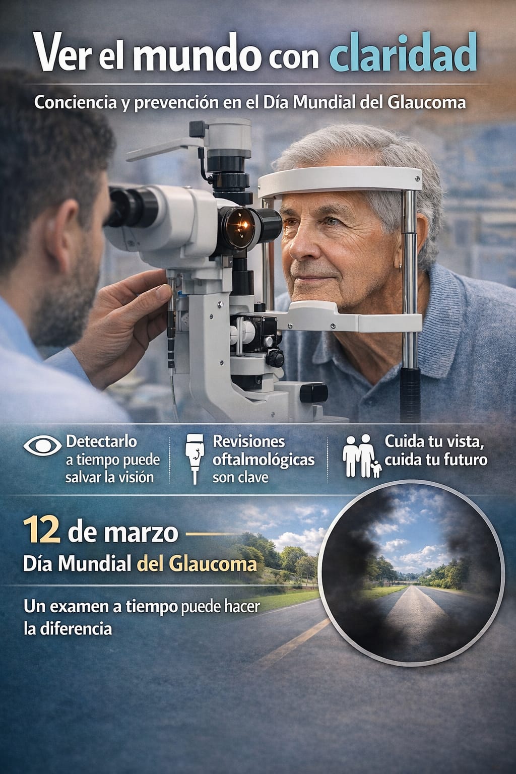 El glaucoma avanza en silencio, pero la prevención habla fuerte.