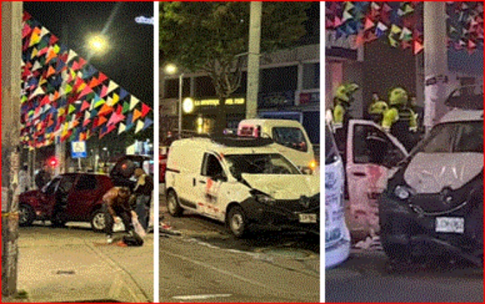 Accidente de Tránsito- Bogotá- Muerto- heridos- siniestro vial- semáforo- 27Mar-