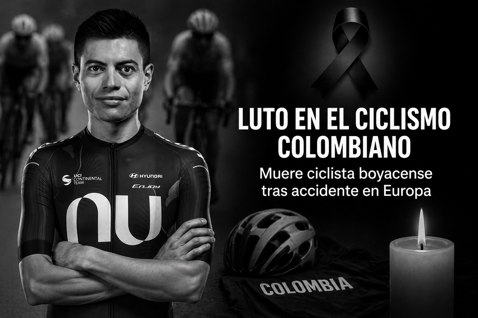 ciclismo colombiano atraviesa un momento de profundo dolor tras confirmarse la muerte de Cristian Camilo Muñoz, pedalista boyacense oriundo de Ventaquemada, quien falleció en Europa luego de sufrir complicaciones médicas derivadas de un accidente en competencia.
