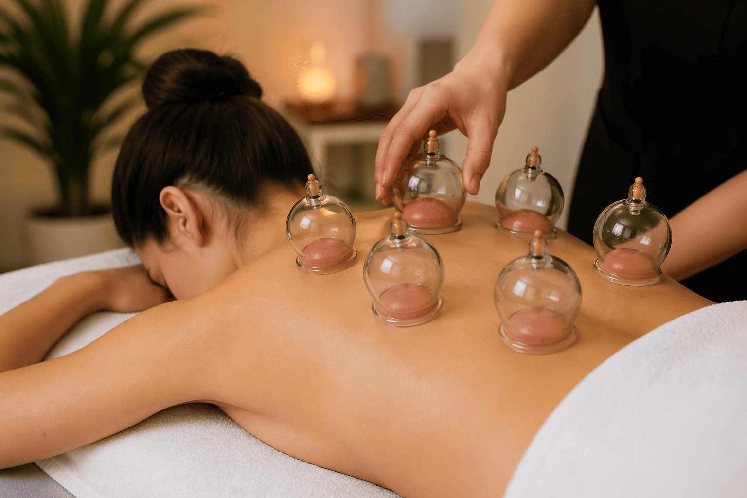 Es una técnica terapéutica antigua, muy usada en la medicina tradicional china y otras prácticas alternativas. Consiste en colocar copas (de vidrio, silicona o plástico) sobre la piel para crear un efecto de succión.