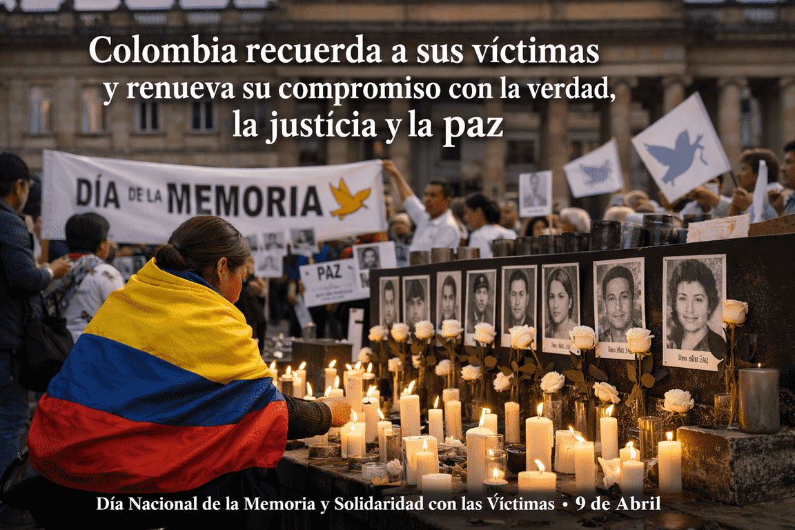 Recordar es resistir: Colombia honra a sus víctimas y construye memoria.
