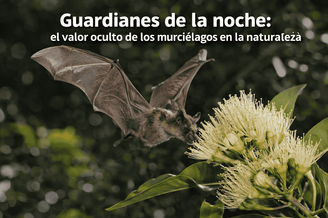 Los murciélagos, silenciosos guardianes de la noche, sostienen el equilibrio de la naturaleza.”
