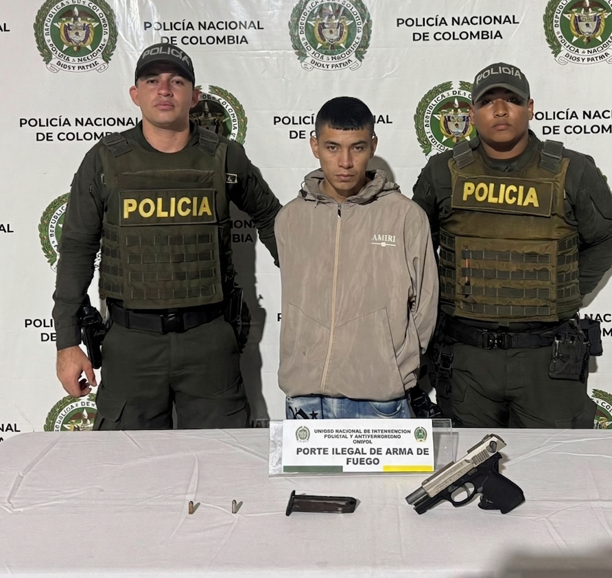 Capturado con una 9 milímetros