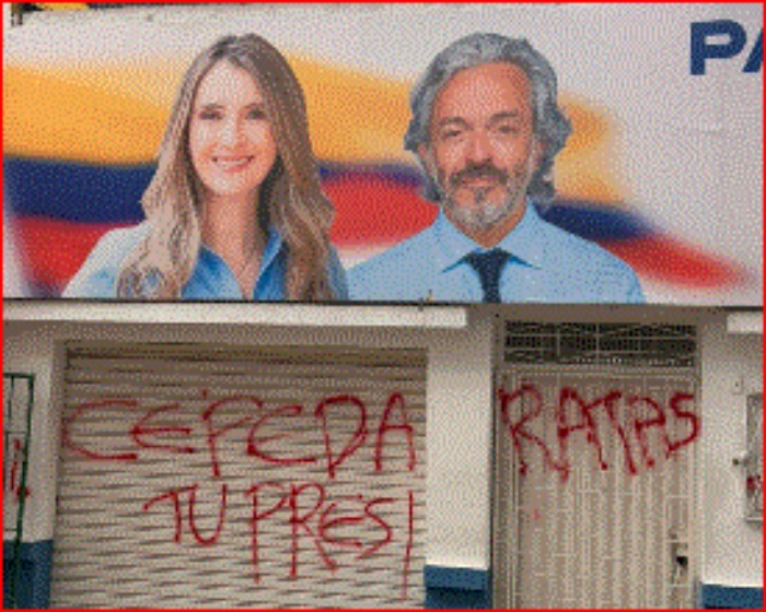 Paloma Valencia- Juan Daniel Obiedo- Bucaramanga- vandalismos. insultos- Iván Cepeda- Abelardo de la Espriella- MinDefensa- 12Abr-