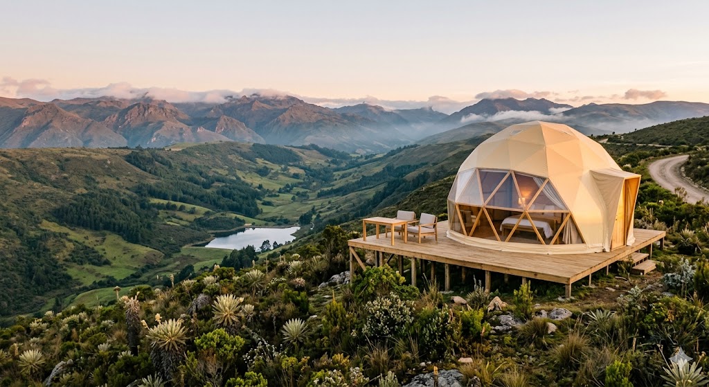 Glamping en las montañas de Boyacá