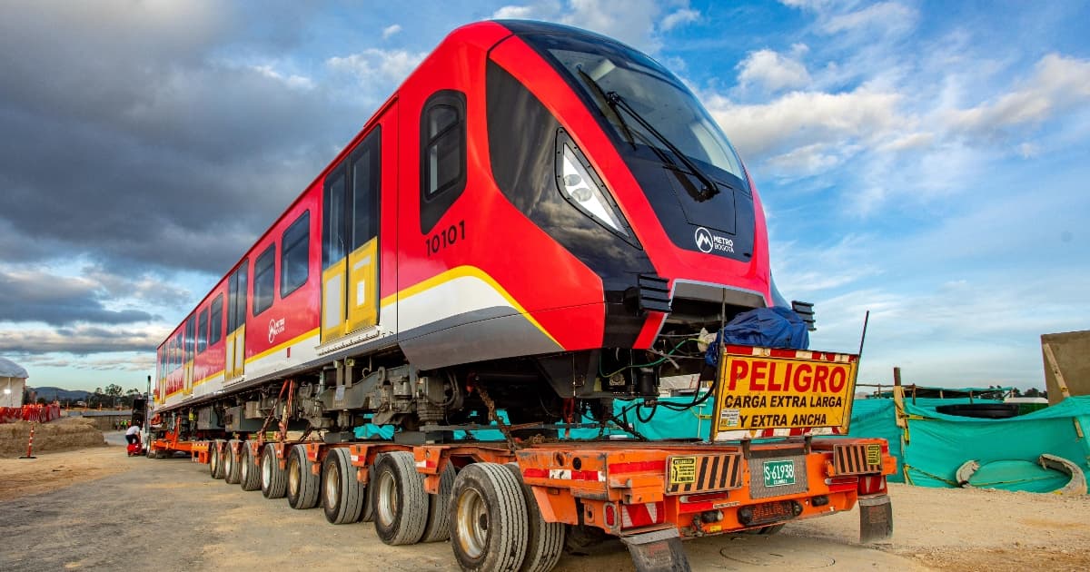 llego decimo tren Linea 1 del Metro de Bogotá.