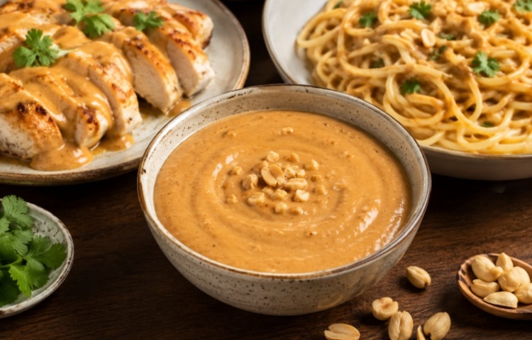 Salsa de maní para pollo o pasta: receta fácil, cremosa y deliciosa