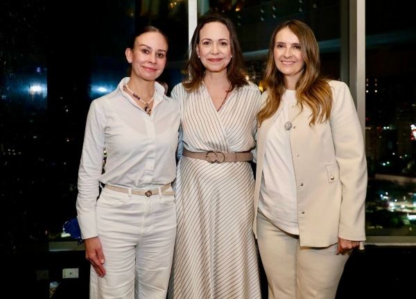 Maria Corina Machado- Venezuela- María Claudia Tarazona- Migue Uribe- Paolma Valencia-25 may-