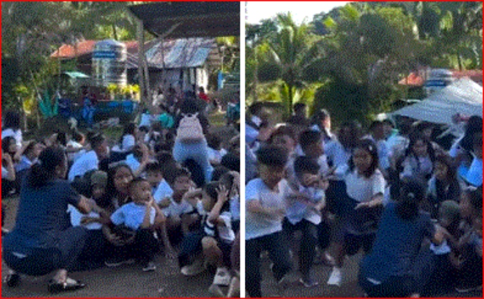Filipinas- terremoto- niños- pánico- escuela primaria- Davao Occidental-