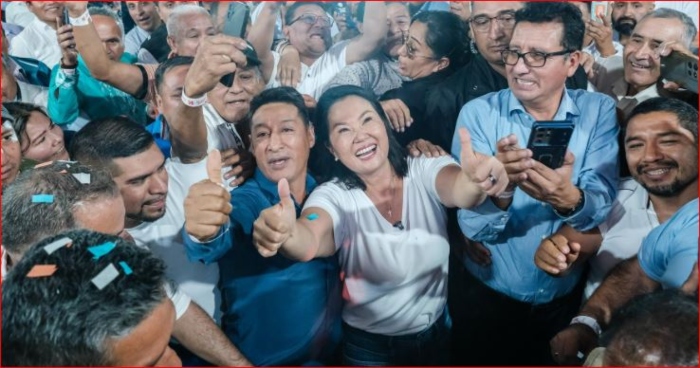 Presidenta- Perú- Roberto Sánchez-. Escrutinio- Keiko Fujimori- 29Jun-