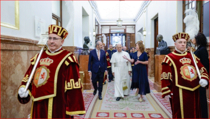 España- Congreso- paz- Pedro Spanchez- Vaticano- Papa León XIV- 8Jun-