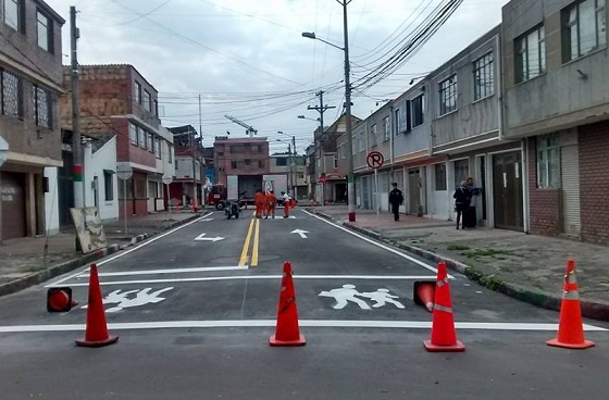 Renovaron malla vial en Kennedy