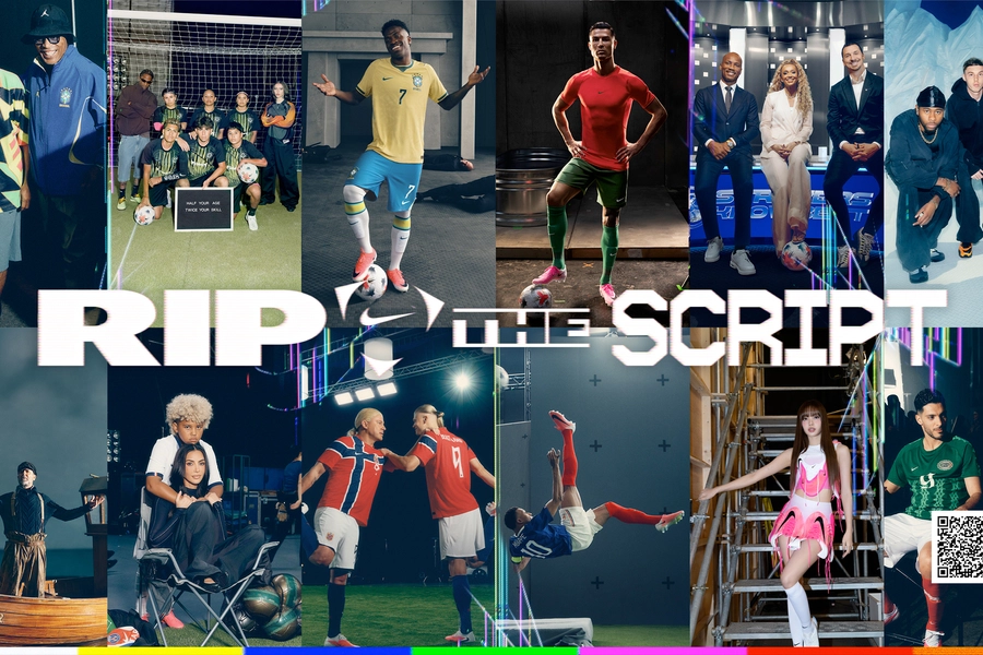Ronaldo, Mbappé, Haaland, LeBron y Kim Kardashian en 6 minutos: así es "Rip The Script" de Nike