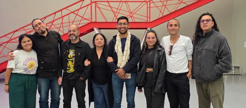 De izquierda a derecha: Alejandra Viteri, Ciro Paz, Fernando Buesaquillo, Liliana Timaná, Juan Pablo López, Linamaria Vargas, Joaquín Rodríguez y Anderson Pantoja.