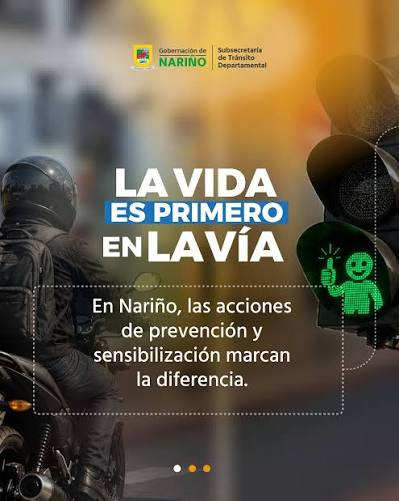 Histórica reducción del 11.6% en muertes por accidentes viales en Nariño