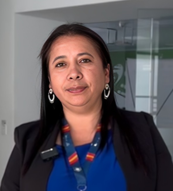 Daniana de La Cruz, funcionaria.