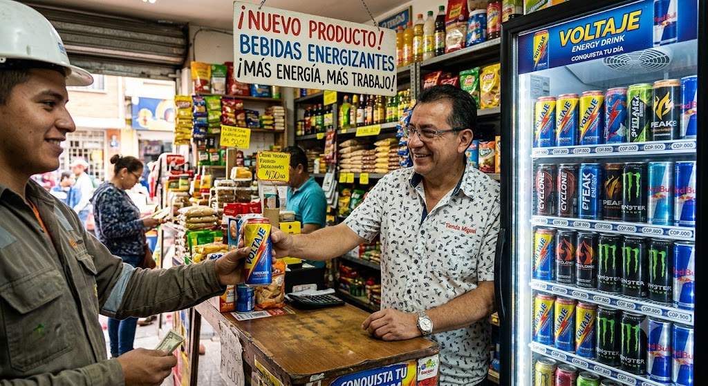 El motor del barrio: Bebidas energizantes salvan las ventas de las tiendas locales