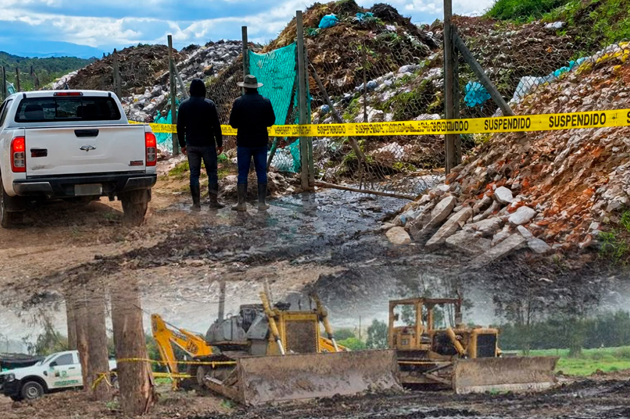 Escombros y residuos de construcción hallados por la CAR durante inspección ambiental en Mosquera.