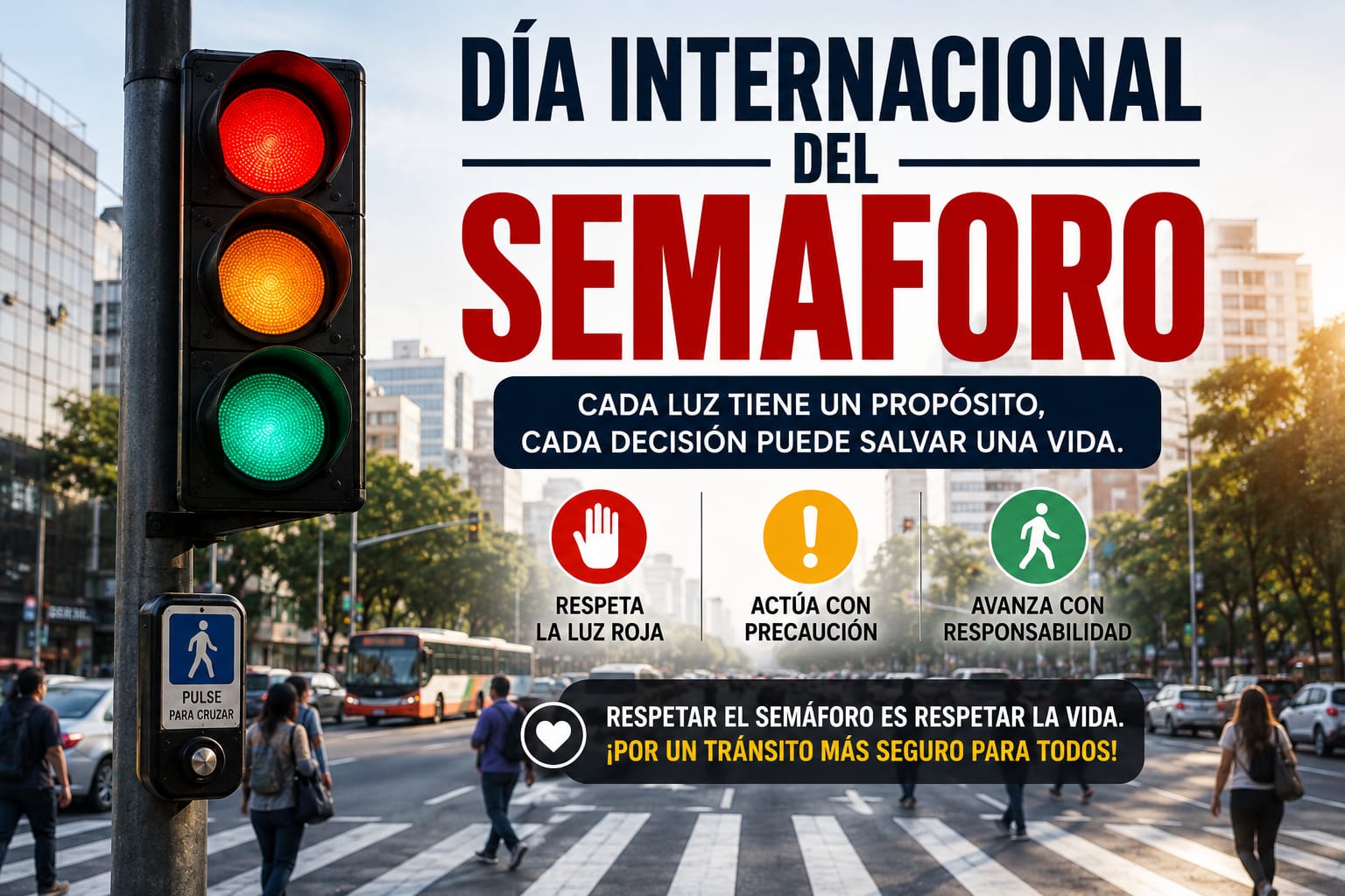 Respetar un semáforo no es solo obedecer una señal, es tomar una decisión que puede salvar vidas.