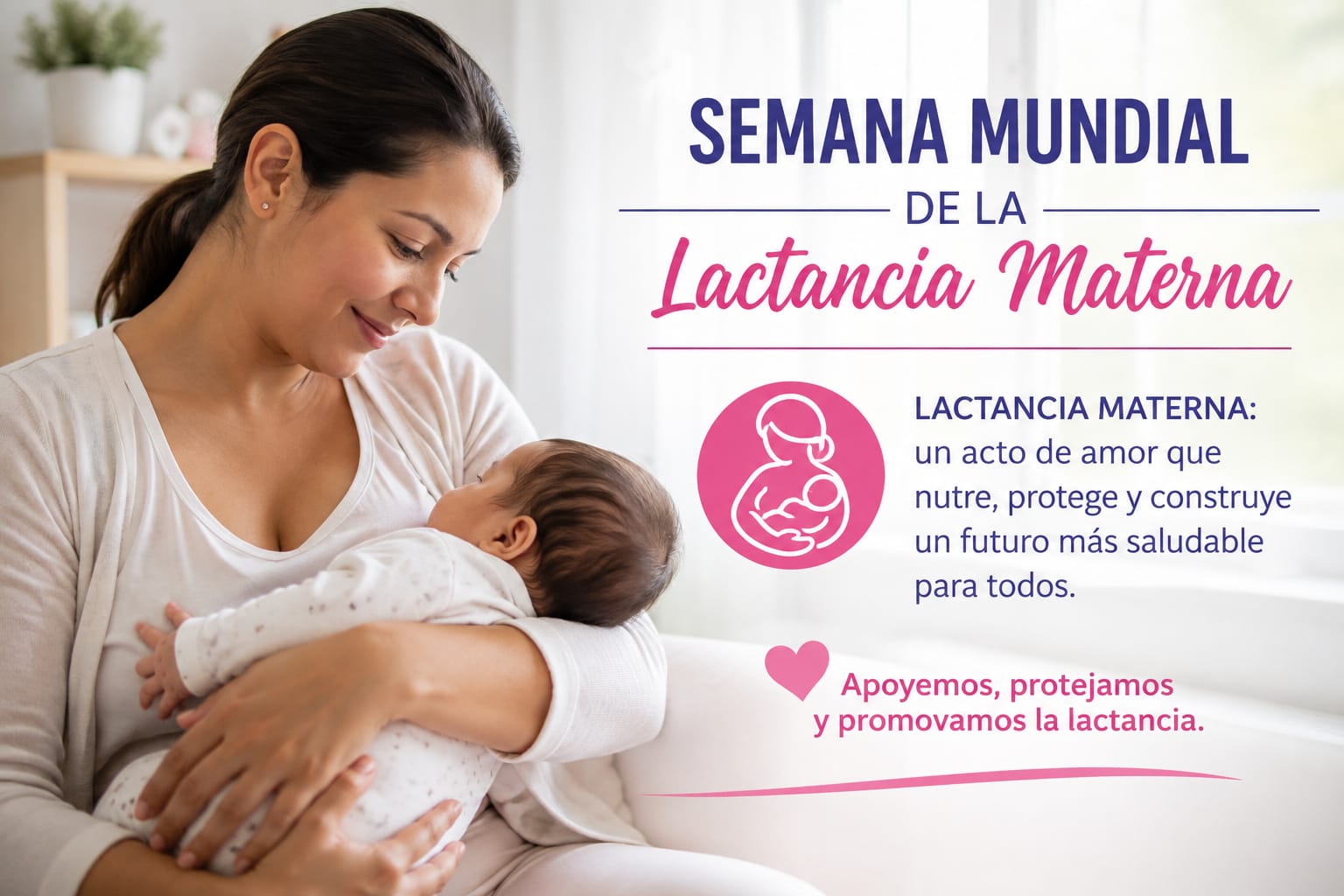 La lactancia materna es el primer regalo de amor y salud que acompaña el crecimiento de millones de niños en todo el mundo.