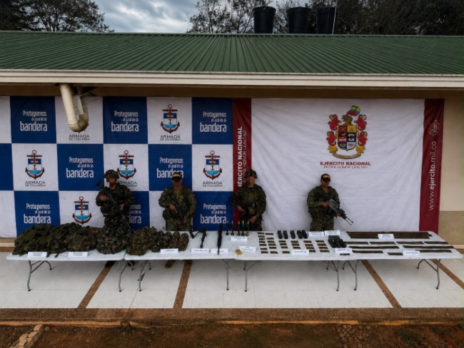 Alias Calarcá- disidencias- Guaviare- Ejéecitgo- Caño Cuma- depositos ilegales- material de guerra-